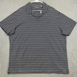 Daniel Cremieux Polo‎ Shirt Mens 2XL Navy White Striped Signature Collection